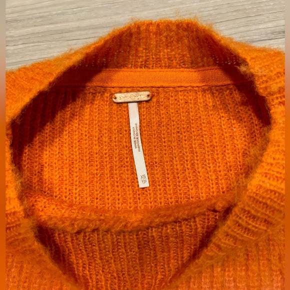 Free People Sweater Autumn Sky Combo Colorblock Top XS - Picture 6 of 7